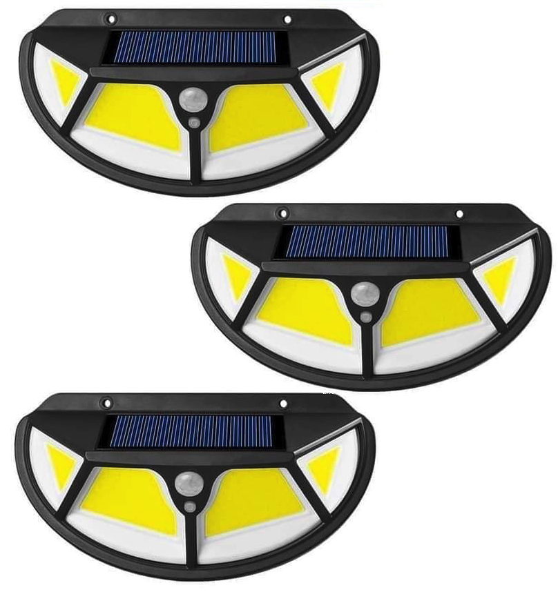 Set 3 x Lampa solara SH -122 LED COB cu senzor de miscare si lumina 3 moduri ILUMINARE